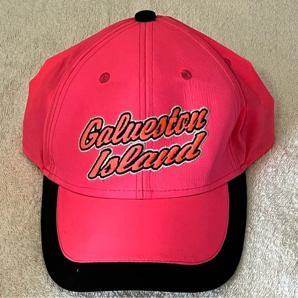 Galveston Island Girl's Adjustable Pink Beach Cap